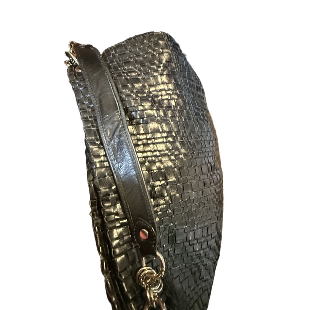 Elliott Lucca Crazy Horse Woven Leather Shoulder Bag - Picture 6 of 9